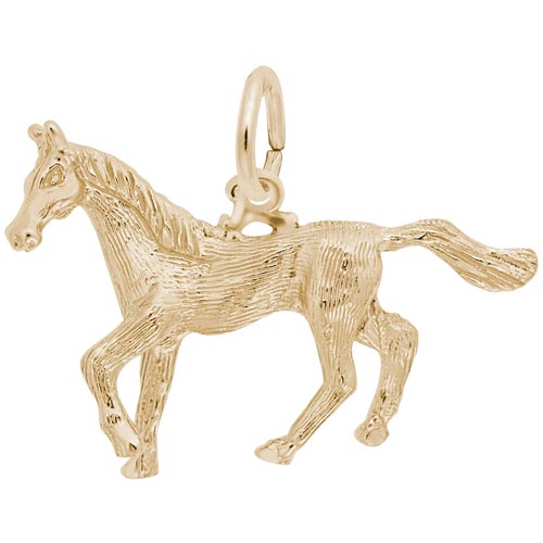 14K Gold Trotting Horse Charm by Rembrandt Charms 14K Gold Trotting Horse Charm by Rembrandt Charms