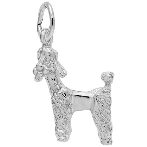 14k White Gold Poodle Dog Charm by Rembrandt Charms 14k White Gold Poodle Dog Charm by Rembrandt Charms