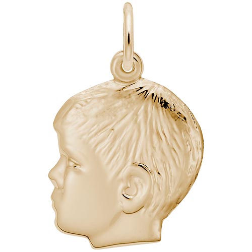 Rembrandt Boys Head Charm, 14k Yellow Gold Rembrandt Boys Head Charm, 14k Yellow Gold