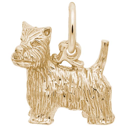 14K Gold West Highland Terrier Charm by Rembrandt Charms