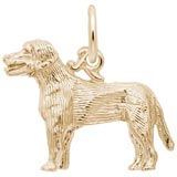 Gold Plated Labrador Retriever Charm by Rembrandt Charms