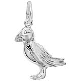 14K White Gold Puffin Bird Charm by Rembrandt Charms