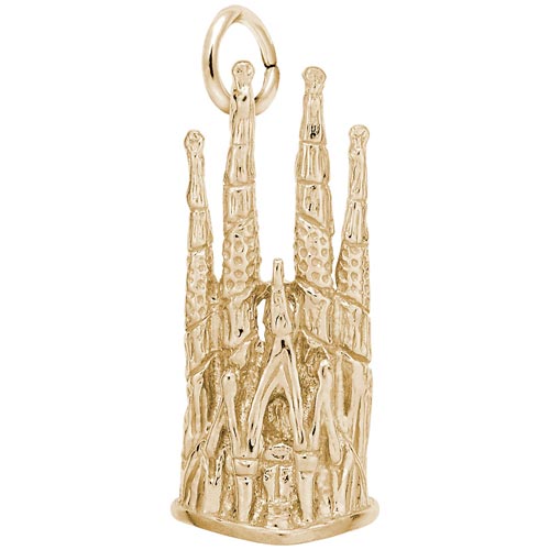 14k Gold Barcelona Cathedral Charm by Rembrandt Charms 14k Gold Barcelona Cathedral Charm by Rembrandt Charms