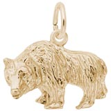 10K Gold Grizzly Bear