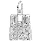 14K White Gold Notre Dame Cathedral Charm by Rembrandt Charms