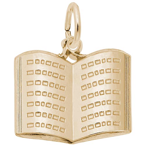 Rembrandt Open Book Charm, 14k Gold. Rembrandt Open Book Charm, 14k Gold.