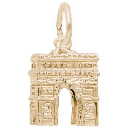 10K Gold L'Arc De Triomphe Charm by Rembrandt Charms 10K Gold L'Arc De Triomphe Charm by Rembrandt Charms