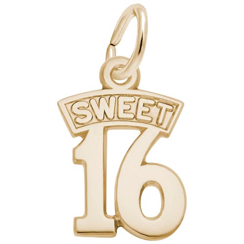 Rembrandt Sweet Sixteen Charm, 14K Yellow Gold Rembrandt Sweet Sixteen Charm, 14K Yellow Gold
