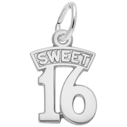 Rembrandt Sweet Sixteen Charm, 14K White Gold Rembrandt Sweet Sixteen Charm, 14K White Gold