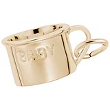 Rembrandt Baby Cup Charm, 10K Yellow Gold