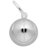 14K White Gold Basketball Charm by Rembrandt Charms