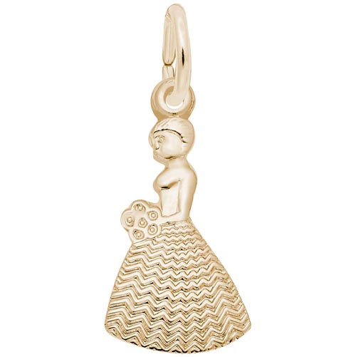 14k Gold Bridesmaid or Flower Girl Charm by Rembrandt Charms 14k Gold Bridesmaid or Flower Girl Charm by Rembrandt Charms