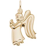 Rembrandt Angel Girl Charm, Gold Plate