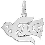 Sterling Silver Peace Dove Charm by Rembrandt Charms