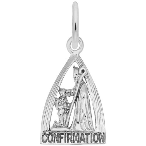 14k White Gold Confirmation Charm by Rembrandt Charms 14k White Gold Confirmation Charm by Rembrandt Charms