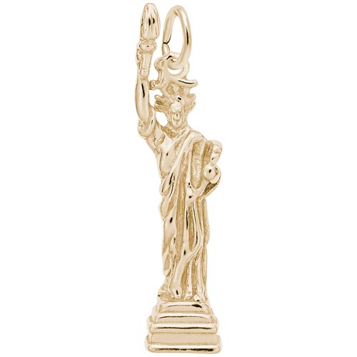 Gold Plate Statue of Liberty Charm by Rembrandt Charms Gold Plate Statue of Liberty Charm by Rembrandt Charms