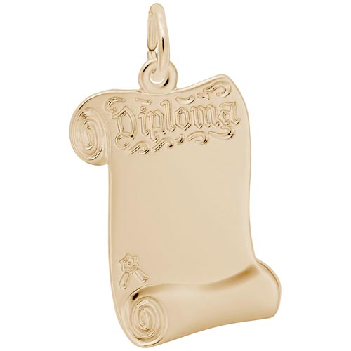 Rembrandt Diploma Charm, 14k Yellow Gold