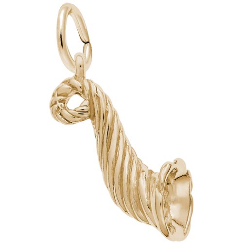 10K Gold Horn of Plenty Charm by Rembrandt Charms 10K Gold Horn of Plenty Charm by Rembrandt Charms