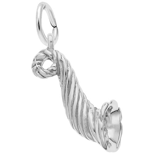 Sterling Silver Horn of Plenty Charm by Rembrandt Charms Sterling Silver Horn of Plenty Charm by Rembrandt Charms