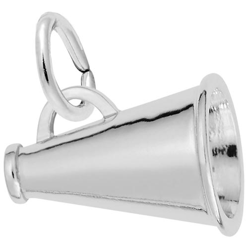 14K White Gold Megaphone Charm by Rembrandt Charms 14K White Gold Megaphone Charm by Rembrandt Charms