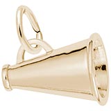Gold Plate Cheerleader Megaphone by Rembrandt Charms
