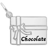 14K White Gold Box of Chocolate Charm by Rembrandt Charms