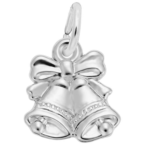 14K White Gold Bells Charm by Rembrandt Charms