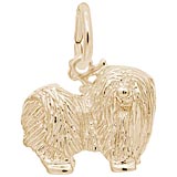 Gold Plate Maltese Dog Charm by Rembrandt Charms
