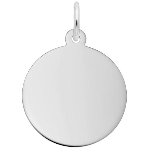 Sterling Silver SM-Round Disc Charm Series 35 by Rembrandt Charms