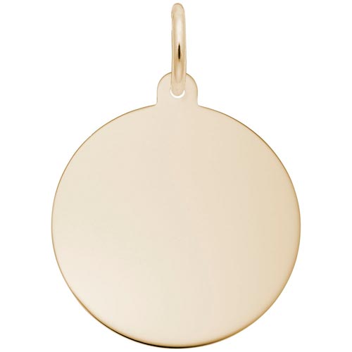 14K Gold LG-Round Disc Charm Series 35 by Rembrandt Charms 14K Gold LG-Round Disc Charm Series 35 by Rembrandt Charms