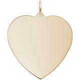 10K Gold XL-Classic Heart Charm by Rembrandt Charms