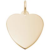 14K Gold Classic Heart Charm by Rembrandt Charms