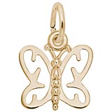 14K Gold Butterfly Charm by Rembrandt Charms