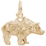 10k Gold Grizzly Bear Charm by Rembrandt Charms