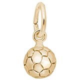 10K Gold Soccer Ball Accent Charm by Rembrandt Charms