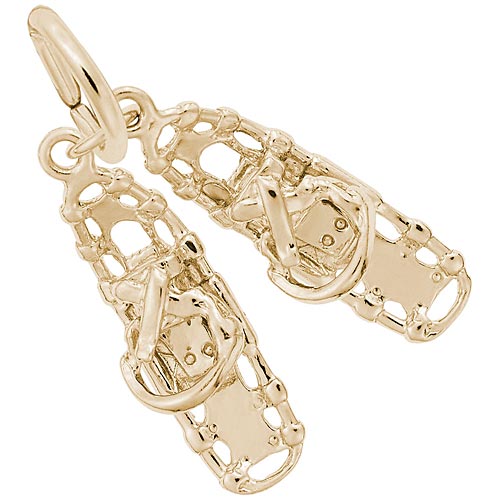 14K Gold Snow Shoes Charm by Rembrandt Charms 14K Gold Snow Shoes Charm by Rembrandt Charms