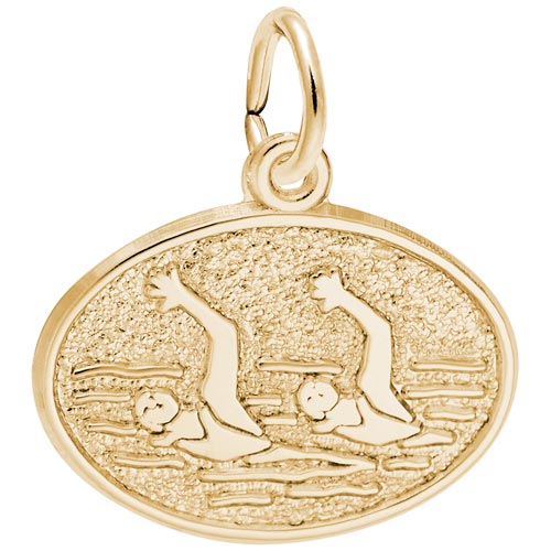 14K Gold Synchronized Swimming Charm by Rembrandt Charms 14K Gold Synchronized Swimming Charm by Rembrandt Charms