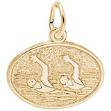 14K Gold Synchronized Swimming Charm by Rembrandt Charms