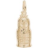 Gold Plated Matryoshka Doll Charm by Rembrandt Charms