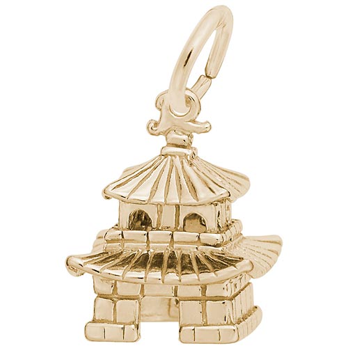 14K Gold Oriental Temple Charm by Rembrandt Charms
