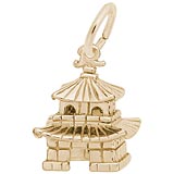 10K Gold Oriental Temple Charm by Rembrandt Charms