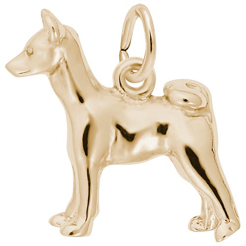 14K Gold Basenji Dog Charm by Rembrandt Charms 14K Gold Basenji Dog Charm by Rembrandt Charms