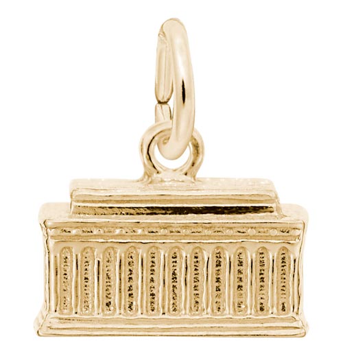 14K Gold Lincoln Memorial Charm by Rembrandt Charms