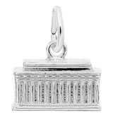 14K White Gold Lincoln Memorial Charm by Rembrandt Charms