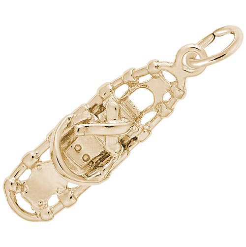 14K Gold Snow Shoe Charm by Rembrandt Charms 14K Gold Snow Shoe Charm by Rembrandt Charms
