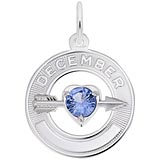 December Love Birthstone Charm