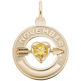 November Love Birthstone Charm