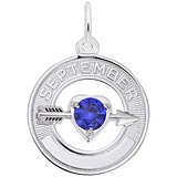 Sterling Silver September Month of Love Charm