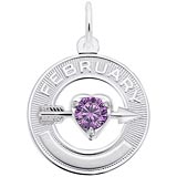 February Love Birthstone Charm