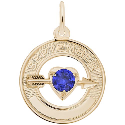 14k Gold September Month of Love Charm 14k Gold September Month of Love Charm